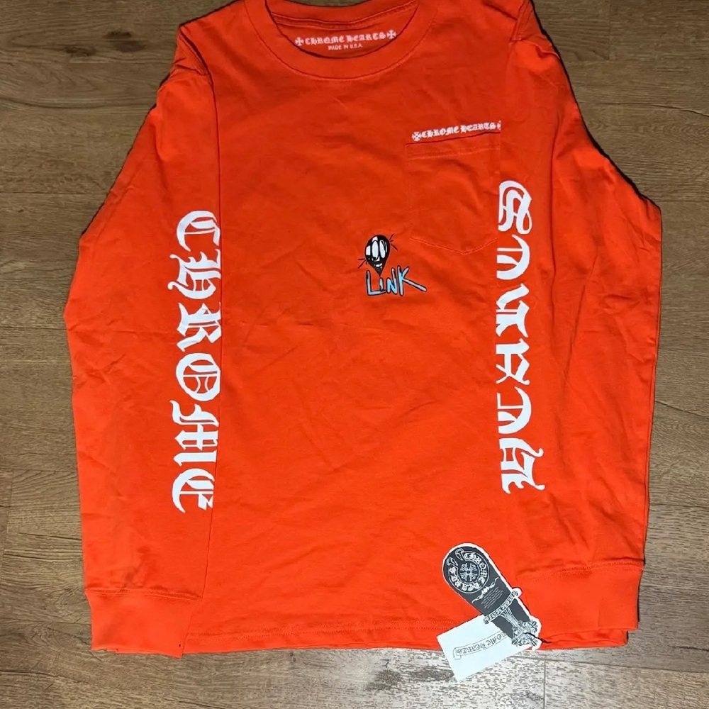 & Other Stories Bright Orange Long Sleeve Shirt